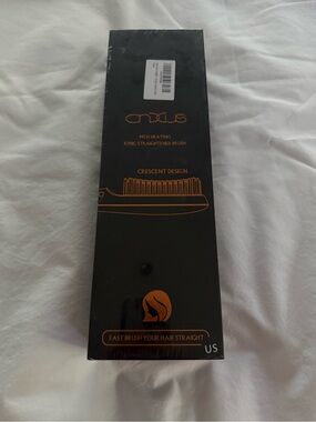 Black Straightener Brush - Fast Hair Straightening